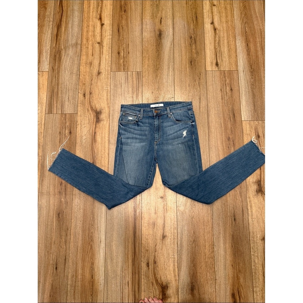 Joe's Jeans Women's 31 High Waist Skinny Ankle Denim Distressed Medium Wash